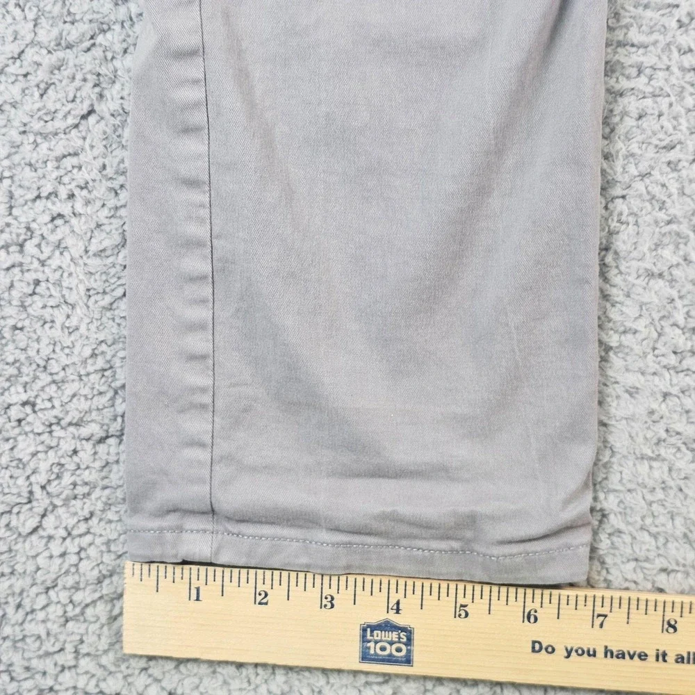Flint And Tinder Pants Mens 33x34 Gray Chino 5 Pocket Tapered Fit Stretch Casual